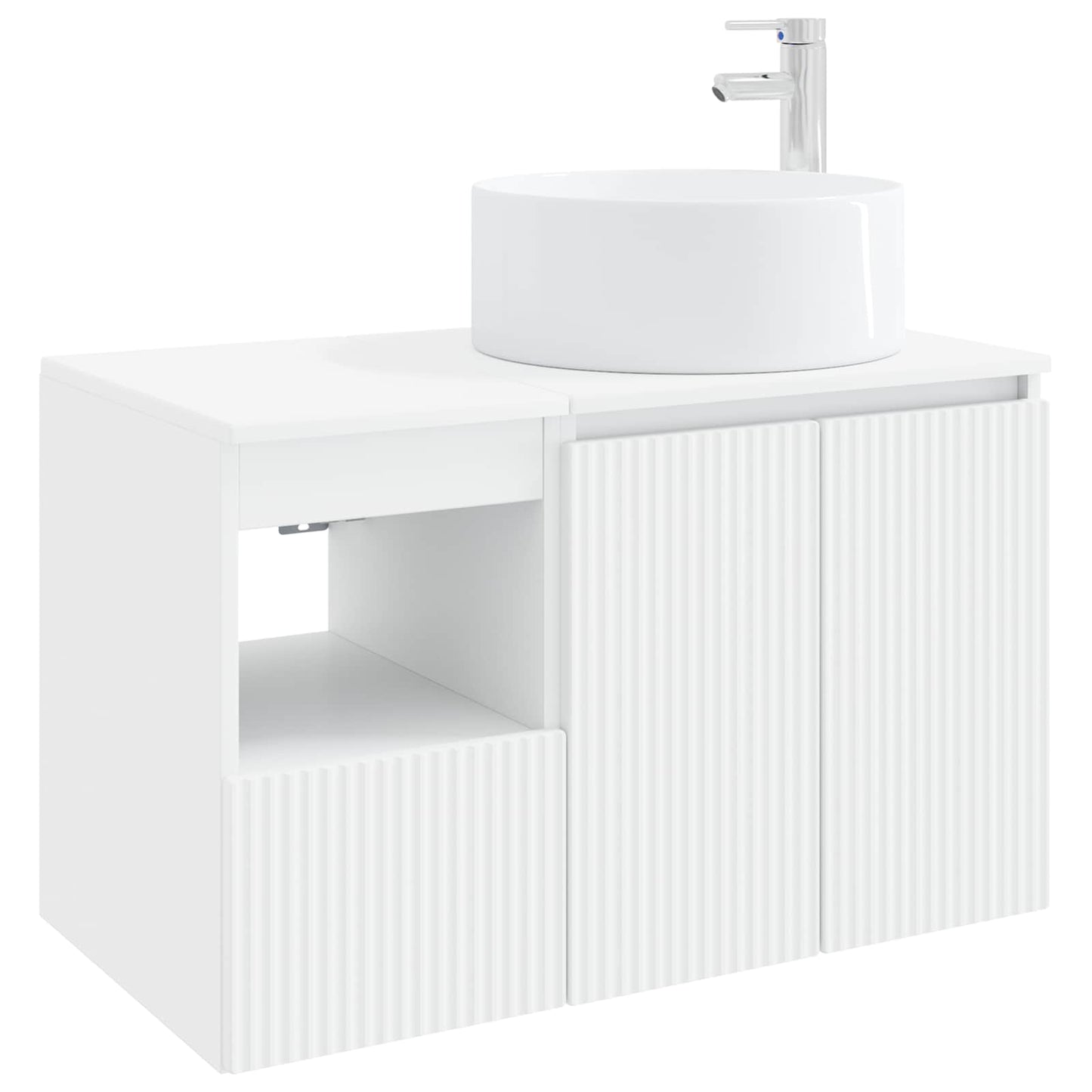 Bathroom Furniture Set 2 pcs White Engineered Wood