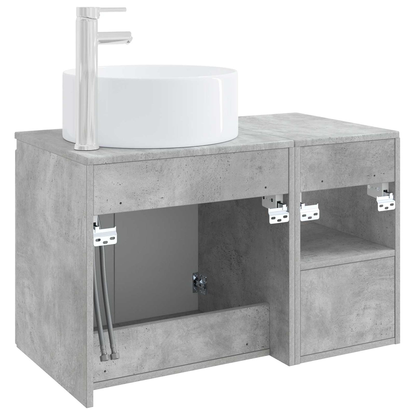 Bathroom Furniture Set 2 pcs Concrete Grey Engineered Wood