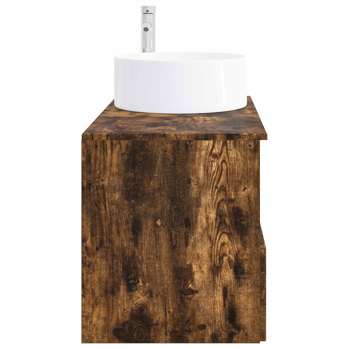 Bathroom Furniture Set 2 pcs Smoked Oak Engineered Wood