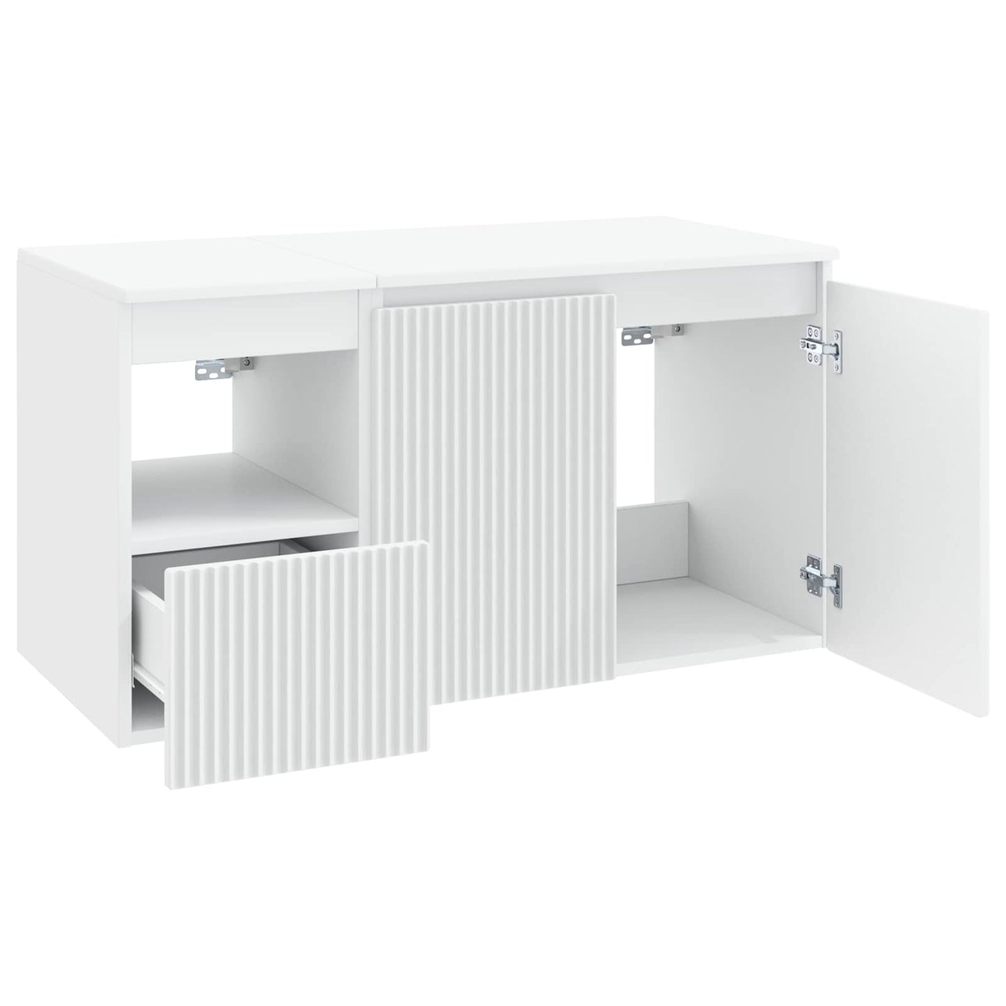 Bathroom Furniture Set 2 pcs White Engineered Wood