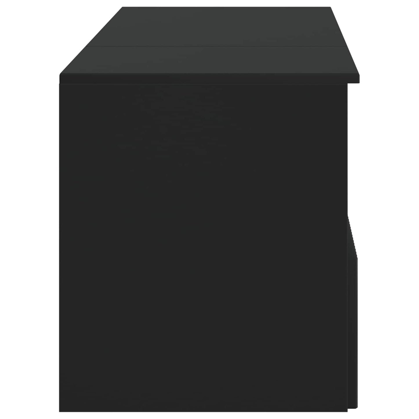 Bathroom Furniture Set 2 pcs Black Engineered Wood