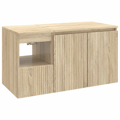 Bathroom Furniture Set 2 pcs Sonoma Oak Engineered Wood