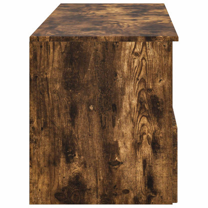 Bathroom Furniture Set 2 pcs Smoked Oak Engineered Wood