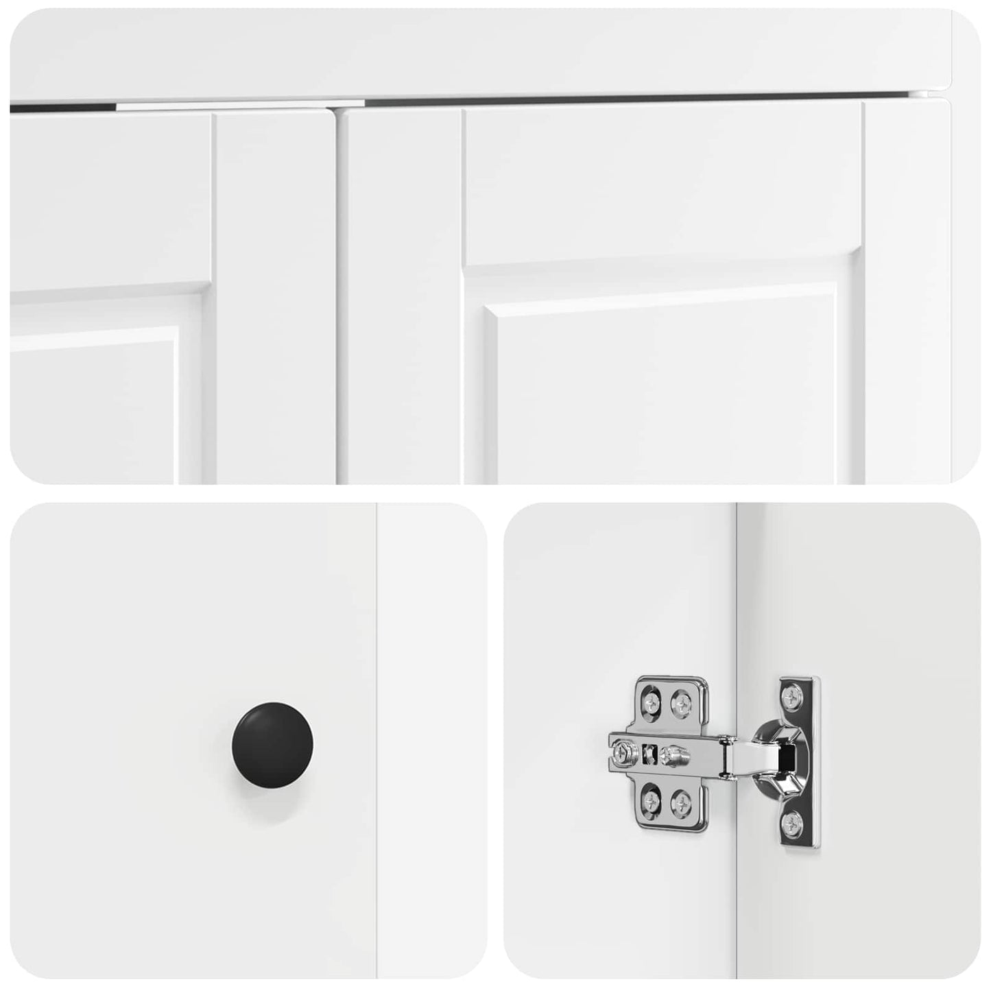 Bathroom Furniture Set White 56 x 37.5 x 81 cm Engineered Wood