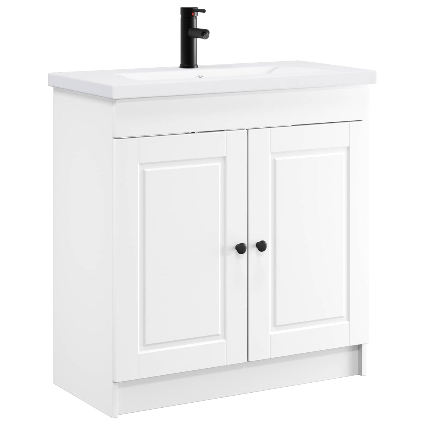 Bathroom Furniture Set White 56 x 37.5 x 81 cm Engineered Wood