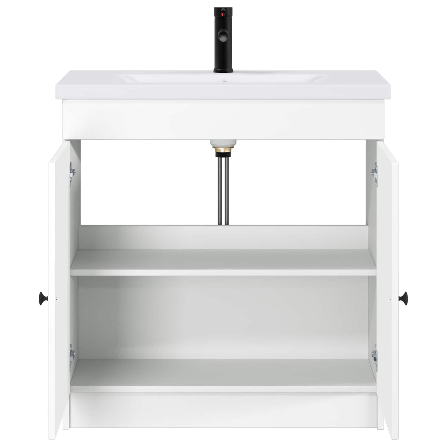 Bathroom Furniture Set White 56 x 37.5 x 81 cm Engineered Wood