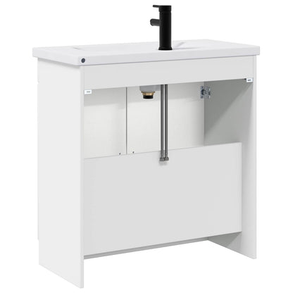 Bathroom Furniture Set White 56 x 37.5 x 81 cm Engineered Wood