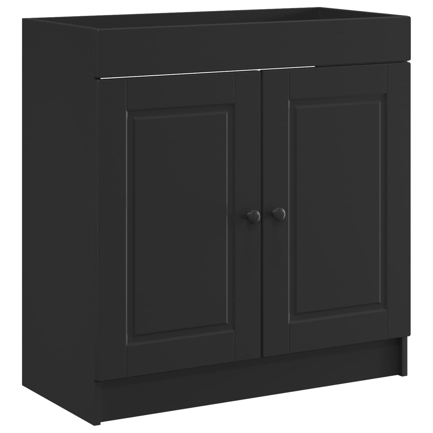 Bathroom Furniture Set Black 56 x 37.5 x 81 cm Engineered Wood