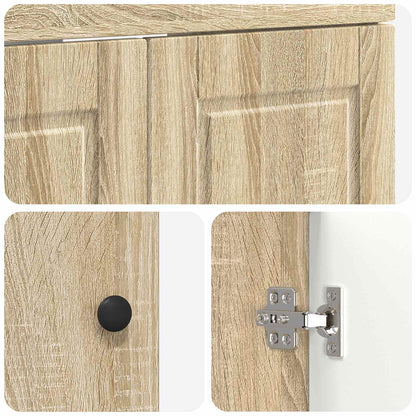 Bathroom Furniture Set Sonoma Oak 56 x 37.5 x 81 cm