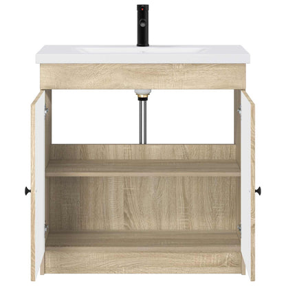 Bathroom Furniture Set Sonoma Oak 56 x 37.5 x 81 cm