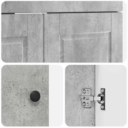 Bathroom Furniture Set Concrete Grey 56 x 37.5 x 81 cm