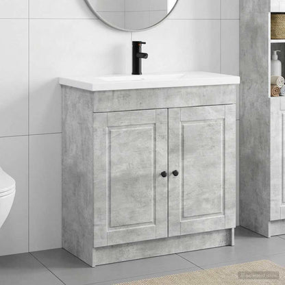 Bathroom Furniture Set Concrete Grey 56 x 37.5 x 81 cm