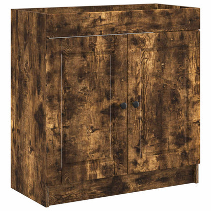 Bathroom Furniture Set Smoked Oak 56 x 37.5 x 81 cm