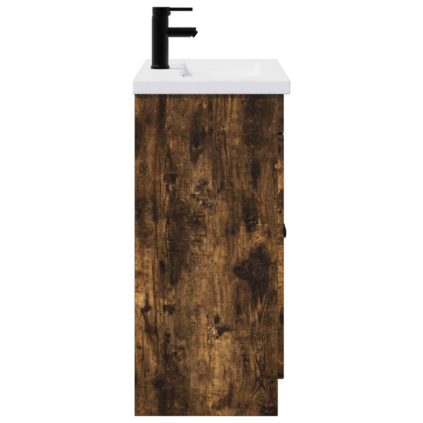 Bathroom Furniture Set Smoked Oak 56 x 37.5 x 81 cm