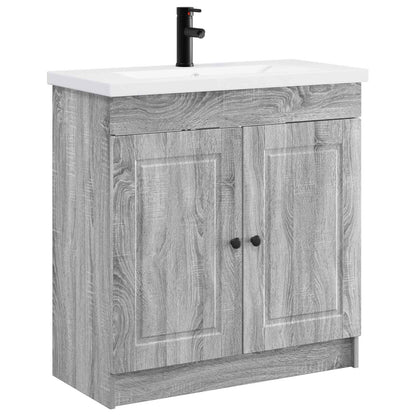 Bathroom Furniture Set Grey Sonoma 56 x 37.5 x 81 cm