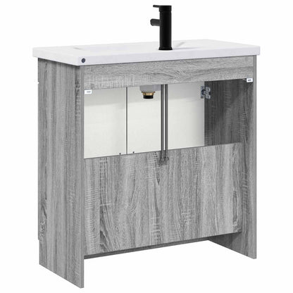 Bathroom Furniture Set Grey Sonoma 56 x 37.5 x 81 cm