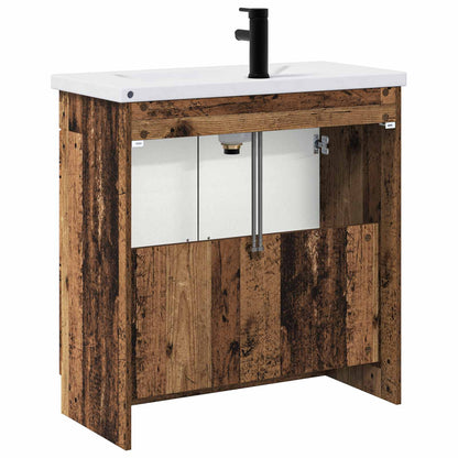 Bathroom Furniture Set Old Wood 56 x 37.5 x 81 cm