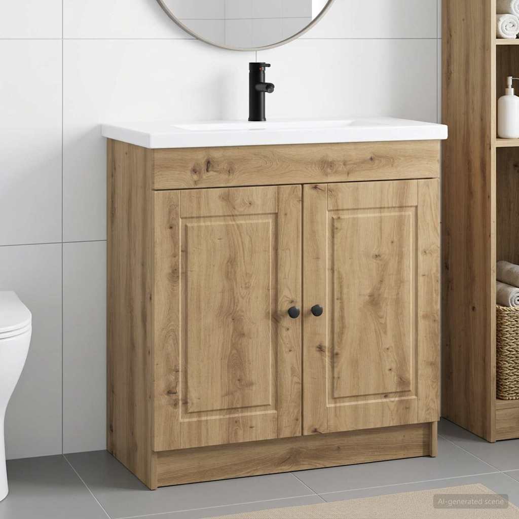 Bathroom Furniture Set Artisan Oak 56 x 37.5 x 81 cm