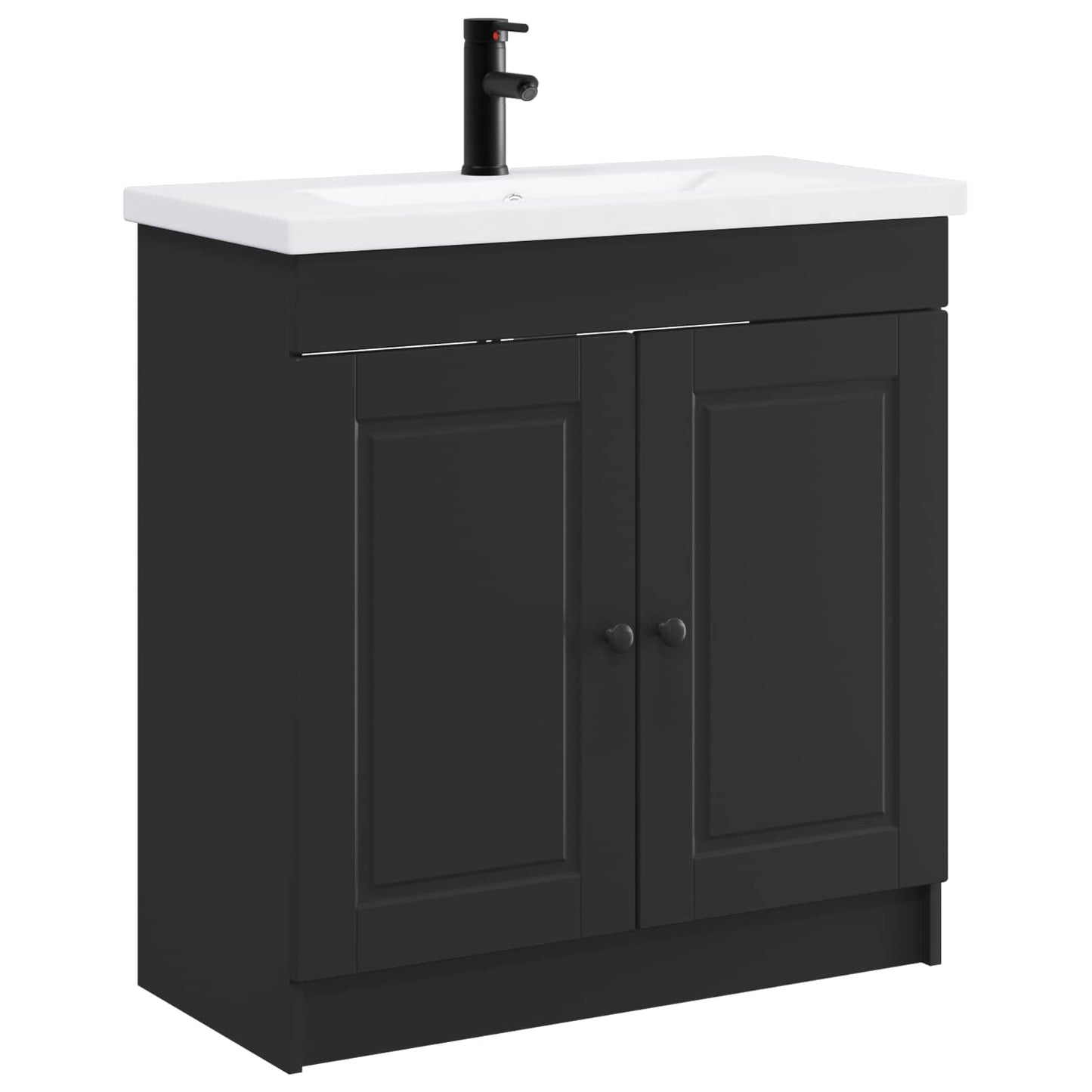 Bathroom Furniture Set Black 78.5 x 37.5 x 81 cm
