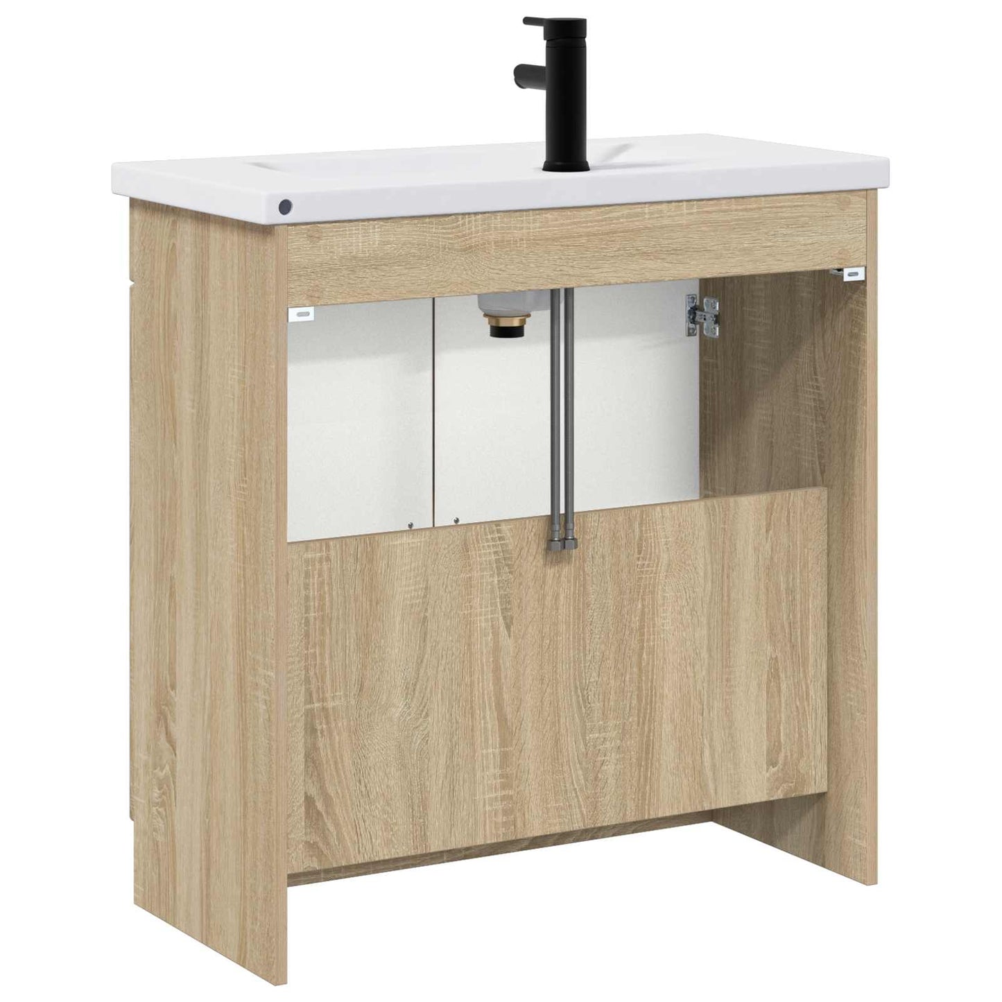 Bathroom Furniture Set Sonoma Oak 78.5 x 37.5 x 81 cm