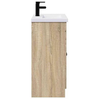 Bathroom Furniture Set Sonoma Oak 78.5 x 37.5 x 81 cm