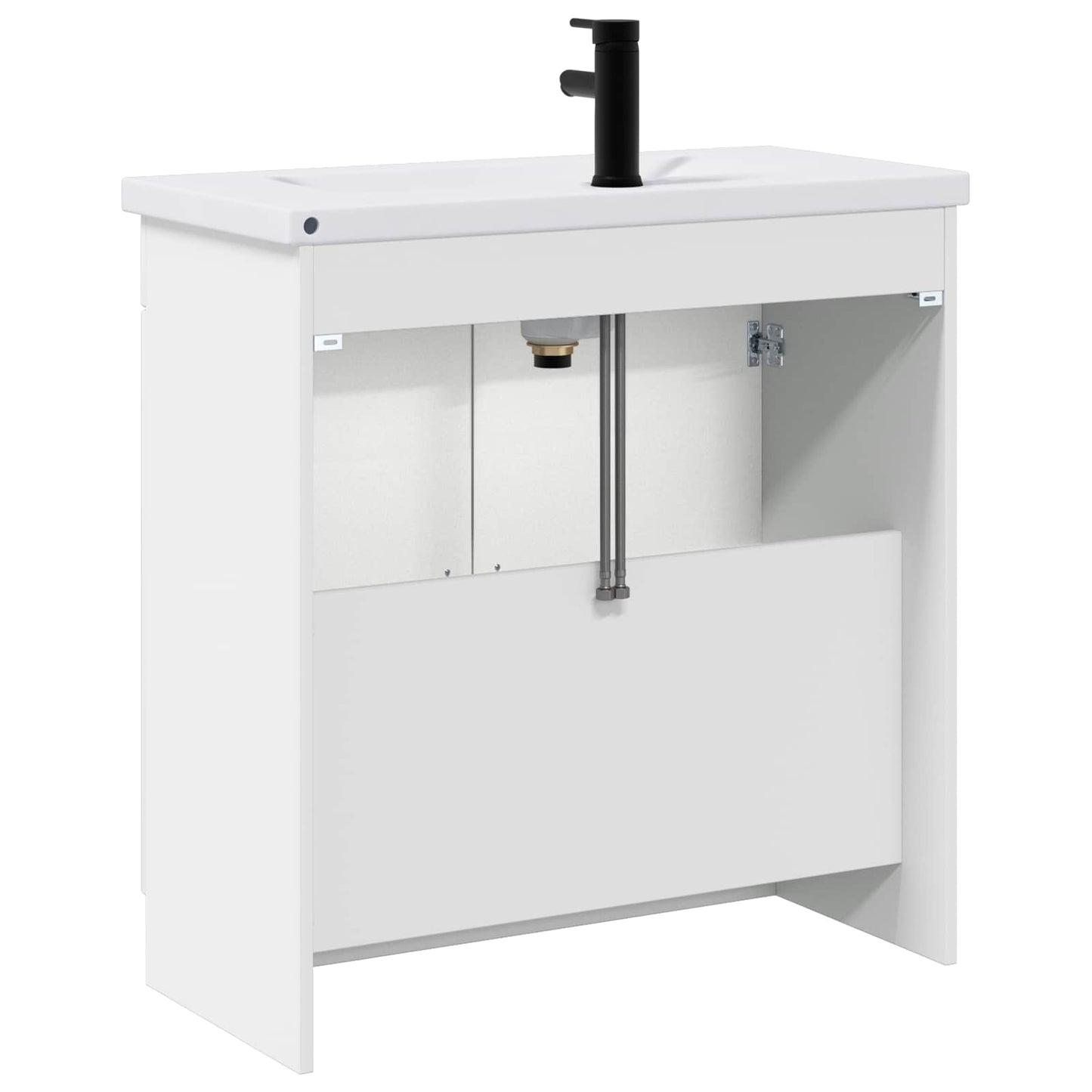 Bathroom Furniture Set High Gloss White 78.5 x 37.5 x 81 cm