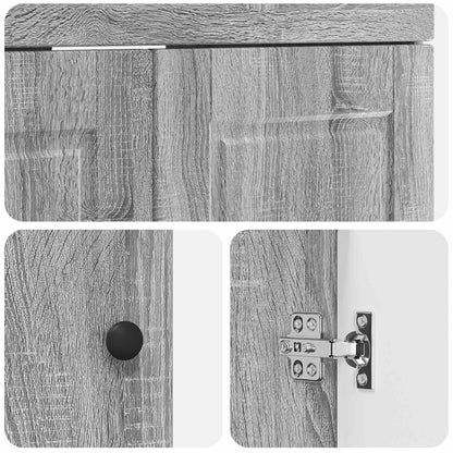 Bathroom Furniture Set Grey Sonoma 78.5 x 37.5 x 81 cm