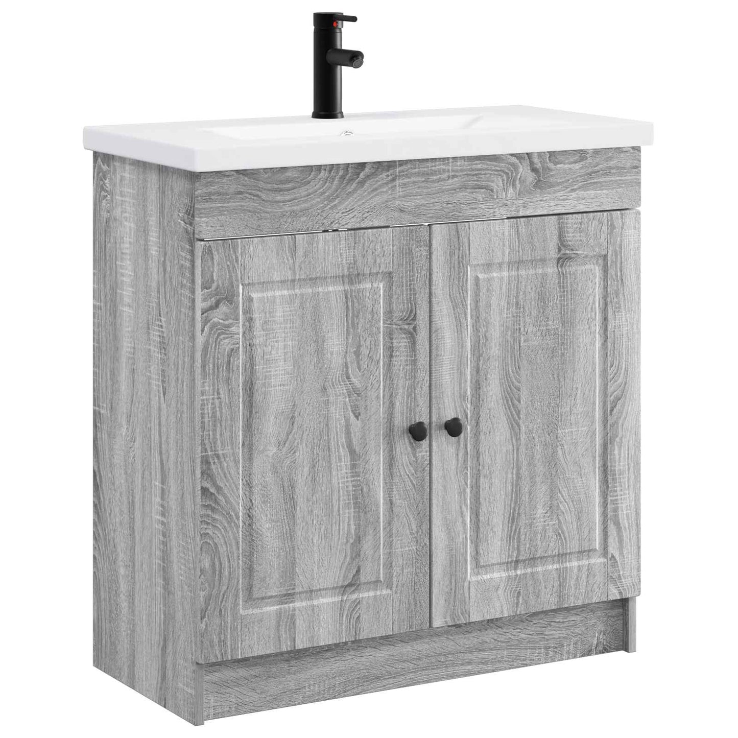 Bathroom Furniture Set Grey Sonoma 78.5 x 37.5 x 81 cm