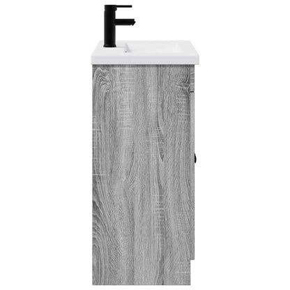 Bathroom Furniture Set Grey Sonoma 78.5 x 37.5 x 81 cm