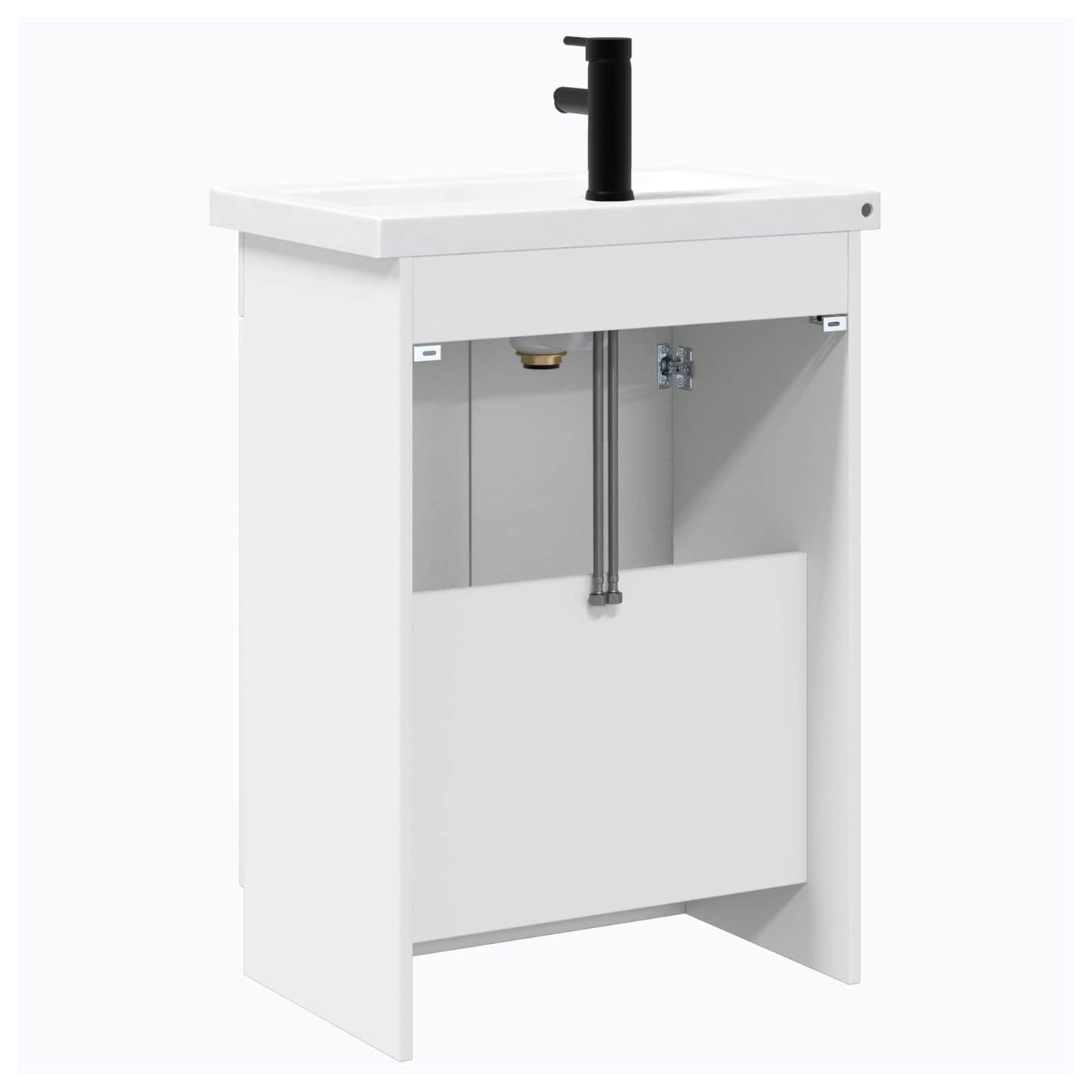 Bathroom Furniture Set White 56 x 37.5 x 81 cm Engineered Wood