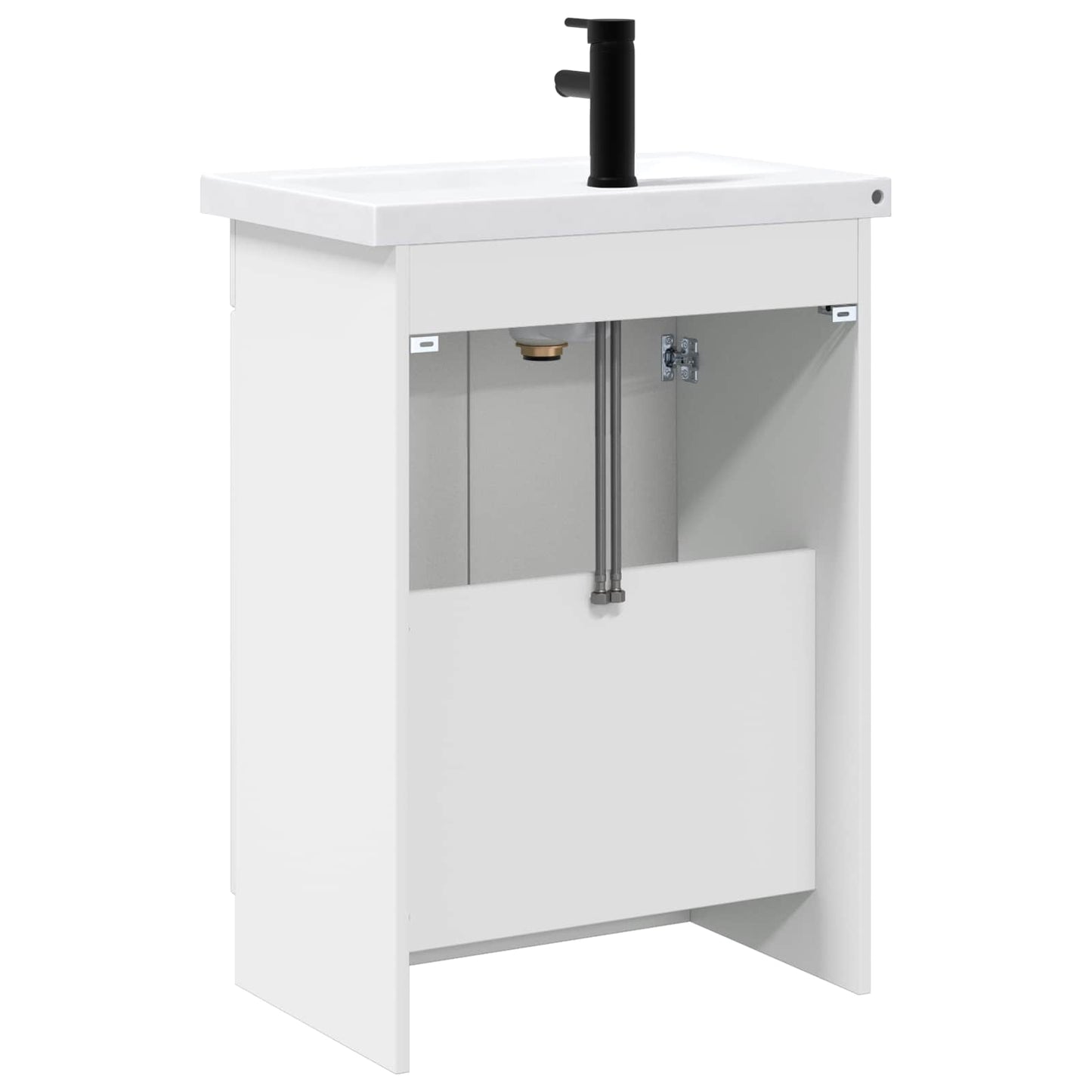 Bathroom Furniture Set High Gloss White 56 x 37.5 x 81 cm