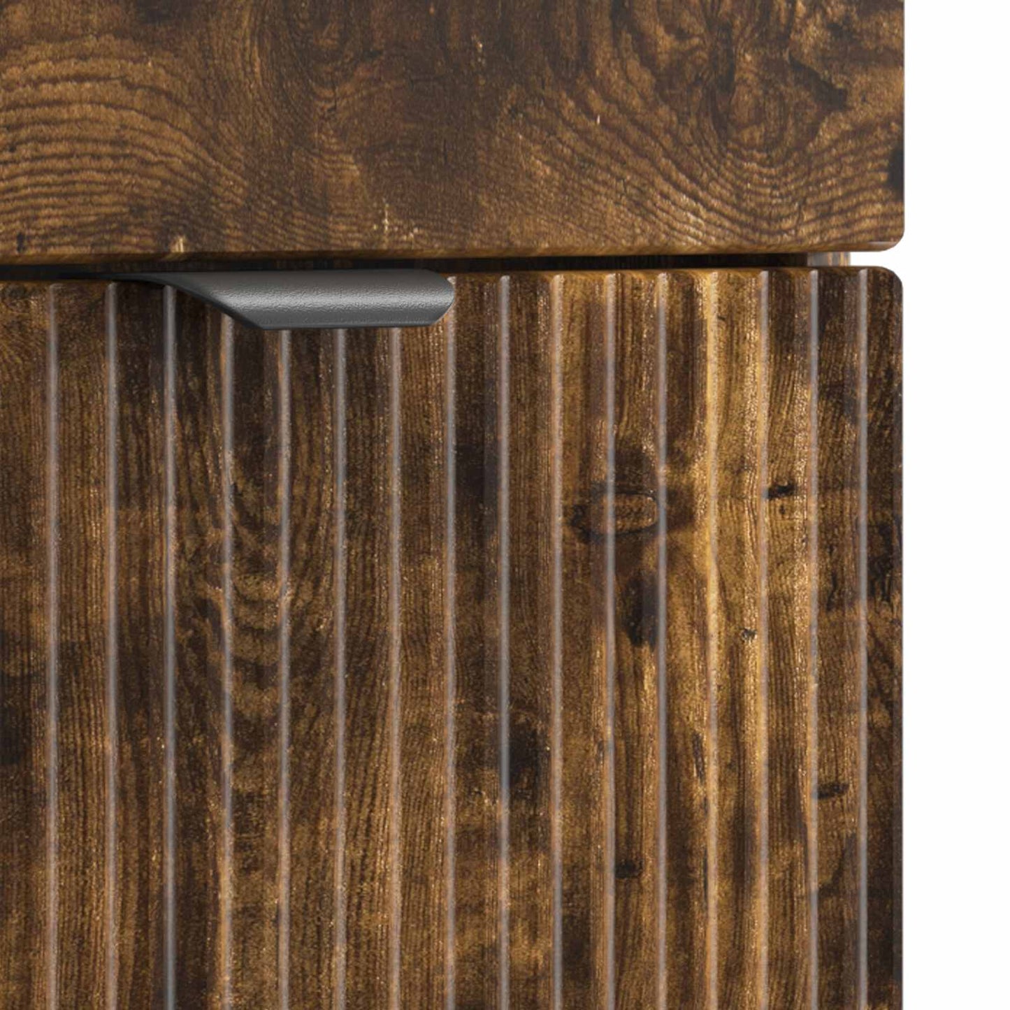 Bathroom Furniture Set Smoked Oak 56 x 37.5 x 81 cm