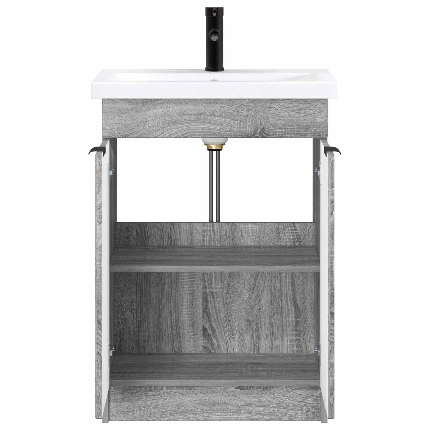 Bathroom Furniture Set Grey Sonoma 56 x 37.5 x 81 cm