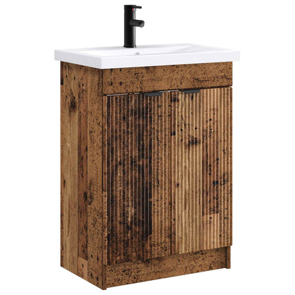 Bathroom Furniture Set Old Wood 56 x 37.5 x 81 cm