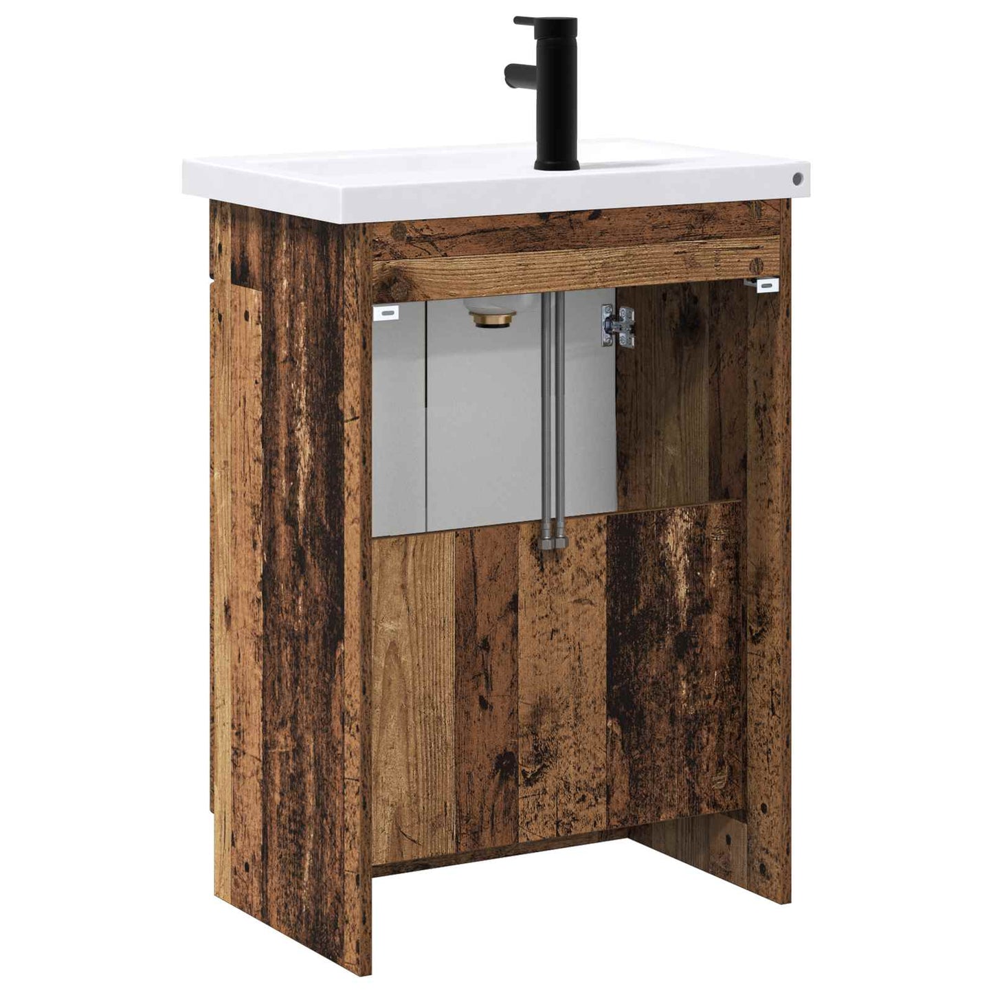 Bathroom Furniture Set Old Wood 56 x 37.5 x 81 cm