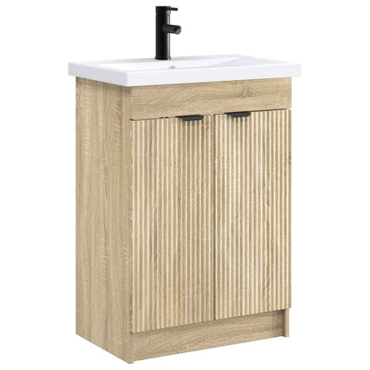 Bathroom Furniture Set Sonoma Oak 78.5 x 37.5 x 81 cm
