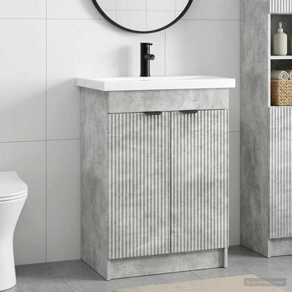 Bathroom Furniture Set Concrete Grey 78.5 x 37.5 x 81 cm