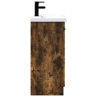 Bathroom Furniture Set Smoked Oak 78.5 x 37.5 x 81 cm