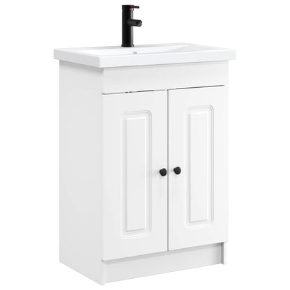 Bathroom Furniture Set White 56 x 37.5 x 81 cm Engineered Wood