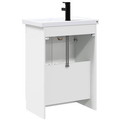 Bathroom Furniture Set White 56 x 37.5 x 81 cm Engineered Wood
