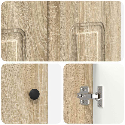 Bathroom Furniture Set Sonoma Oak 56 x 37.5 x 81 cm