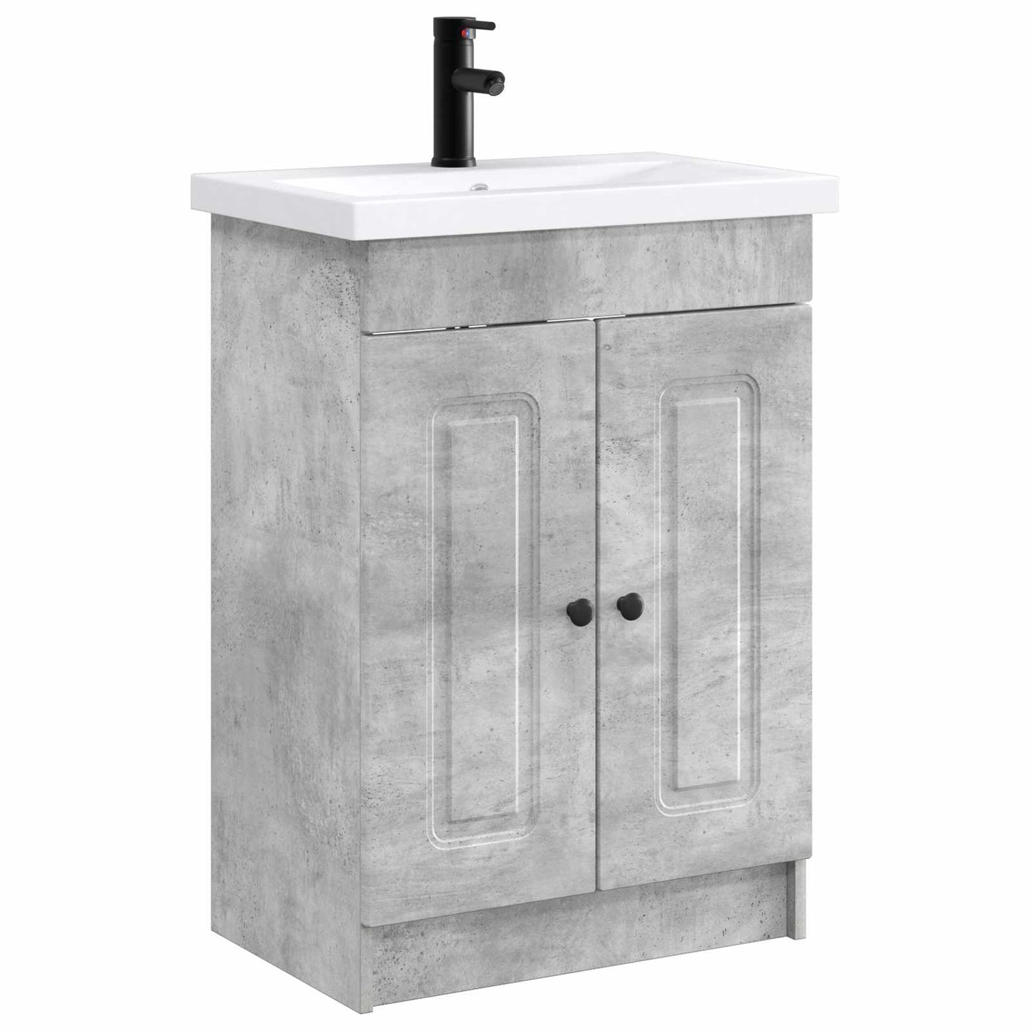 Bathroom Furniture Set Concrete Grey 56 x 37.5 x 81 cm