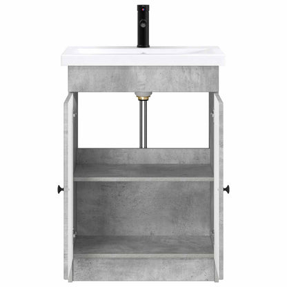 Bathroom Furniture Set Concrete Grey 56 x 37.5 x 81 cm