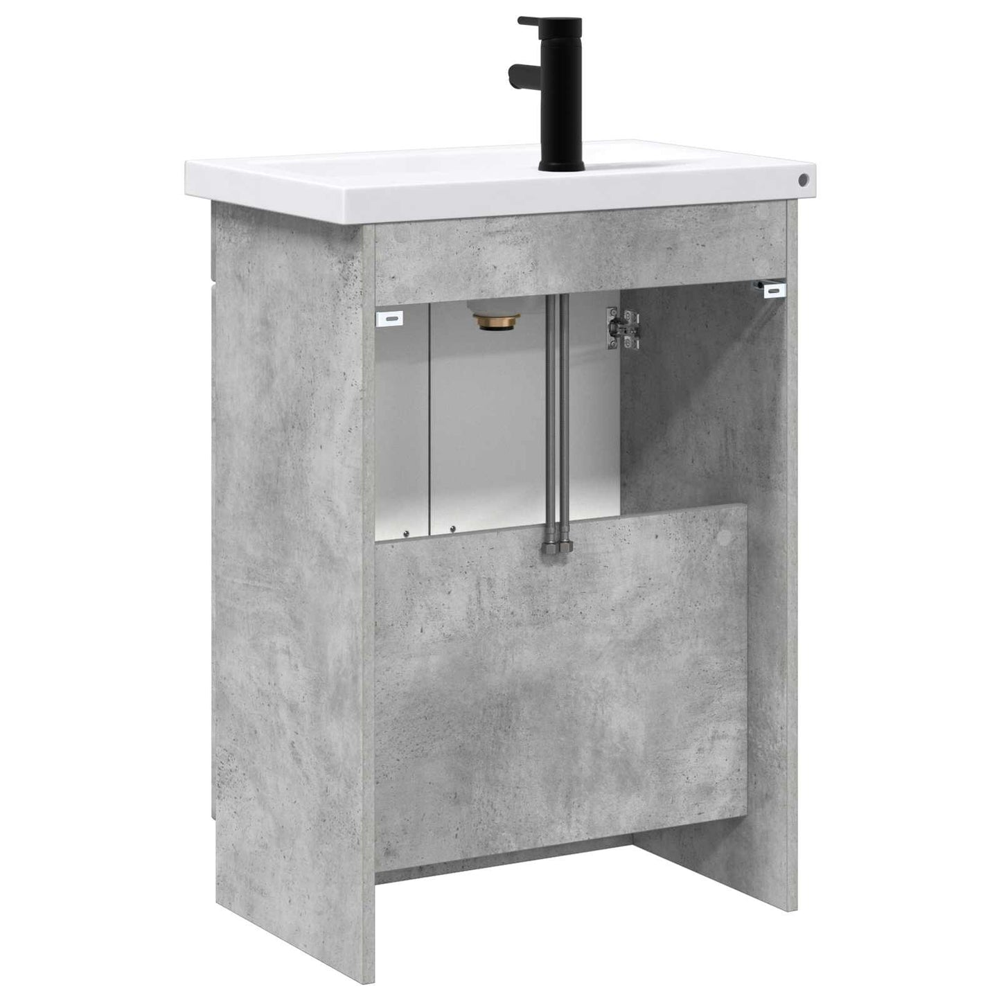 Bathroom Furniture Set Concrete Grey 56 x 37.5 x 81 cm