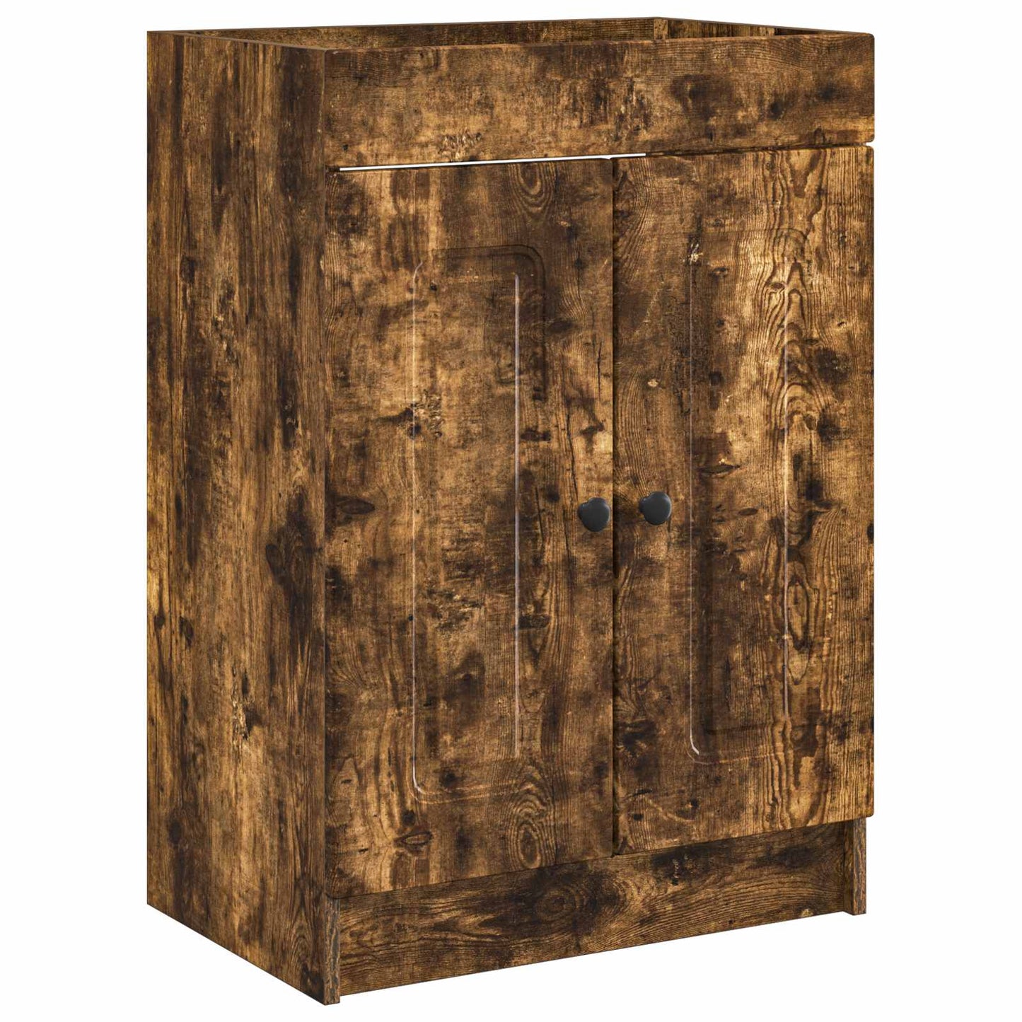 Bathroom Furniture Set Smoked Oak 56 x 37.5 x 81 cm
