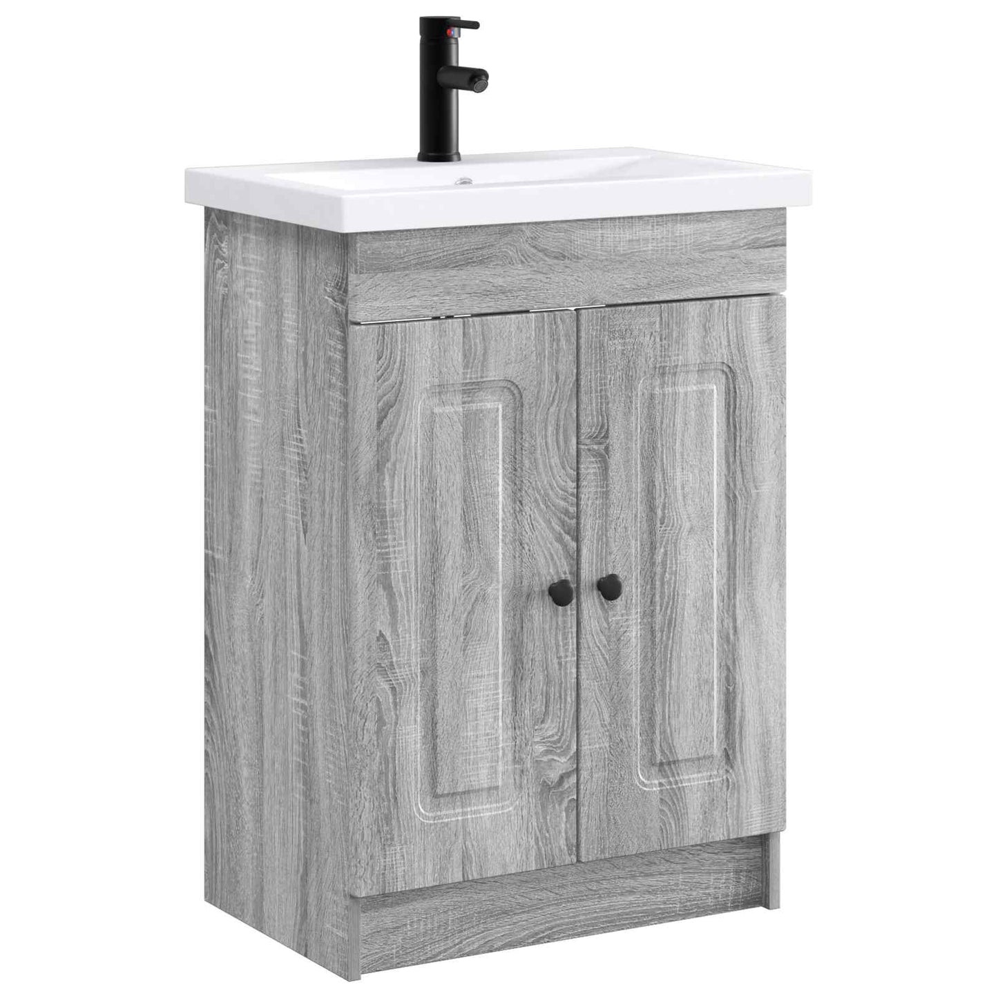 Bathroom Furniture Set Grey Sonoma 56 x 37.5 x 81 cm