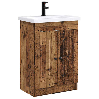 Bathroom Furniture Set Old Wood 56 x 37.5 x 81 cm