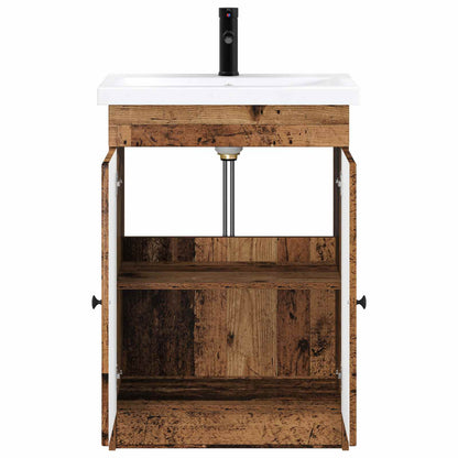 Bathroom Furniture Set Old Wood 56 x 37.5 x 81 cm