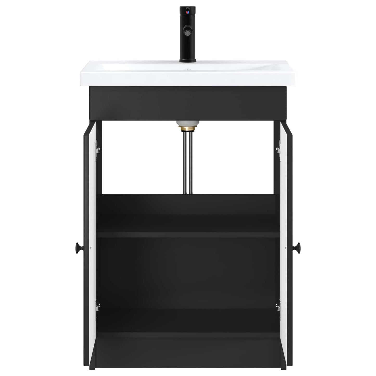 Bathroom Furniture Set Black 78.5 x 37.5 x 81 cm