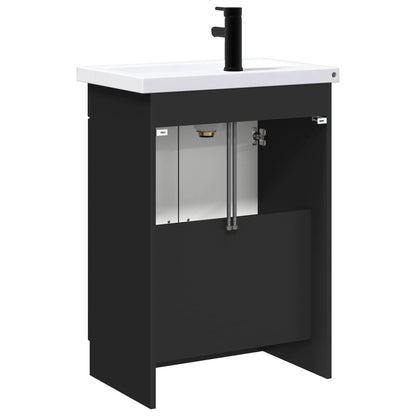 Bathroom Furniture Set Black 78.5 x 37.5 x 81 cm